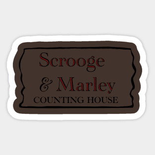 A Christmas Carol: Scrooge & Marley Counting House Sticker